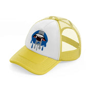 detroit lions mouth-yellow-trucker-hat