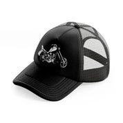 harley davidson bike-black-trucker-hat