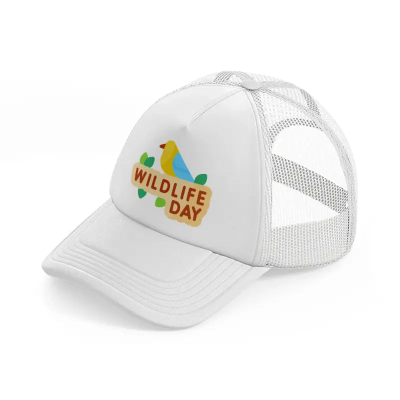world-wildlife-day (2)-white-trucker-hat