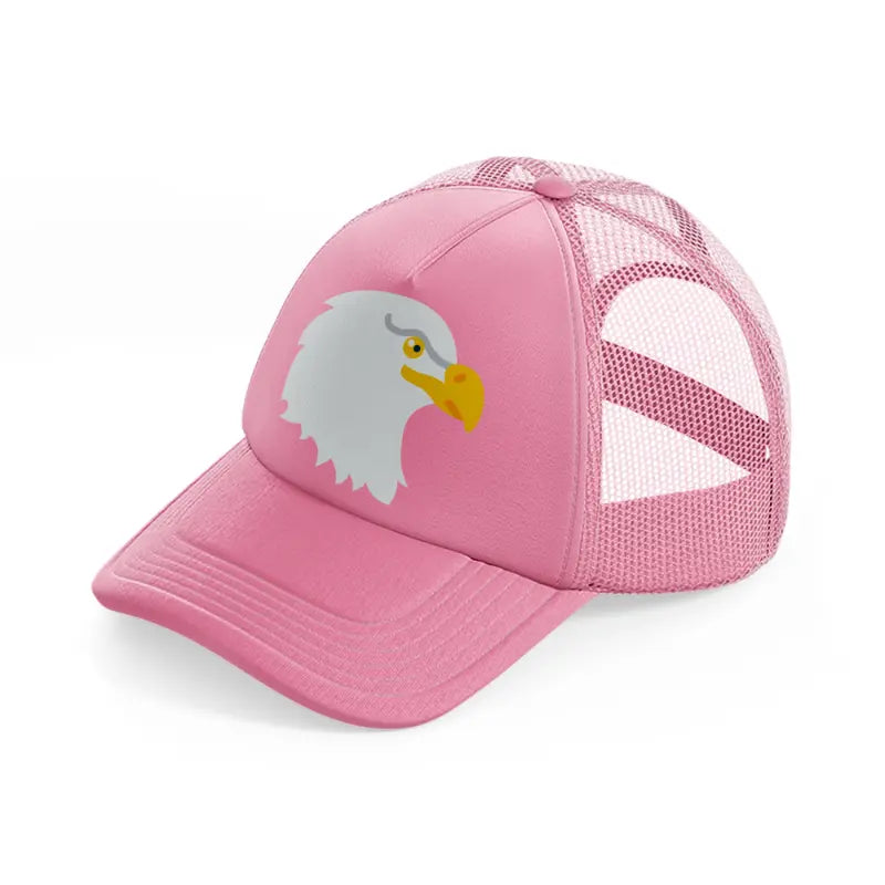 eagle (2)-pink-trucker-hat