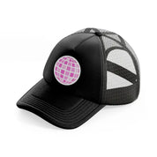 disco ball-black-trucker-hat