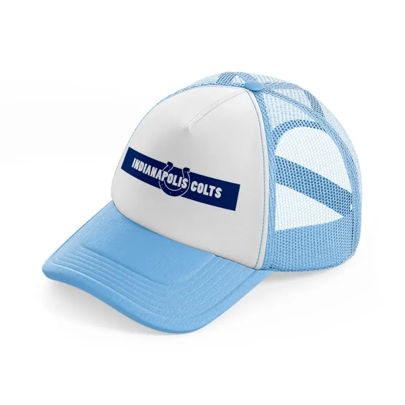 indianapolis colts wide-sky-blue-trucker-hat