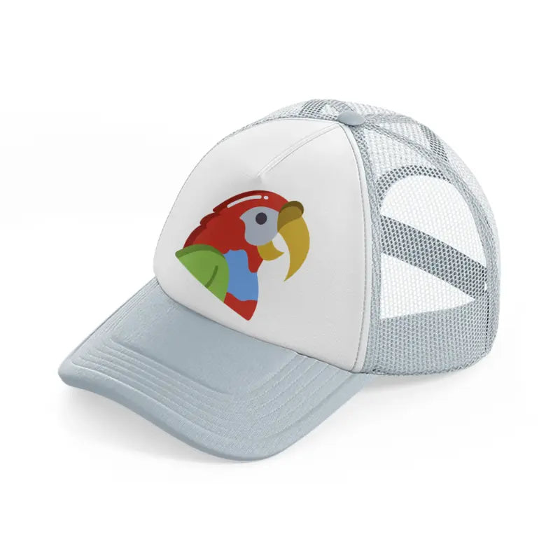 parrot-grey-trucker-hat