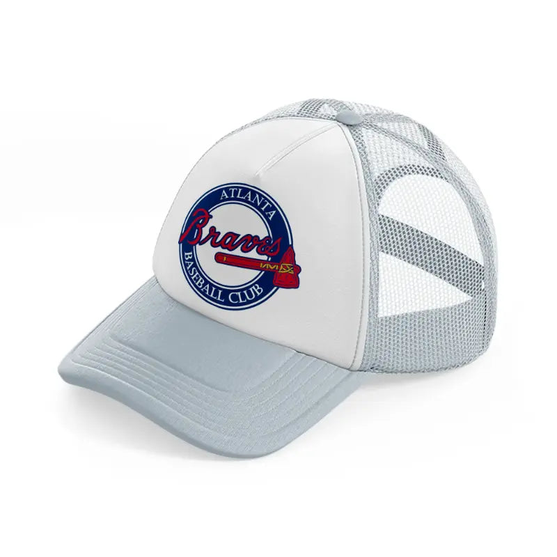 atlanta baseball club-grey-trucker-hat