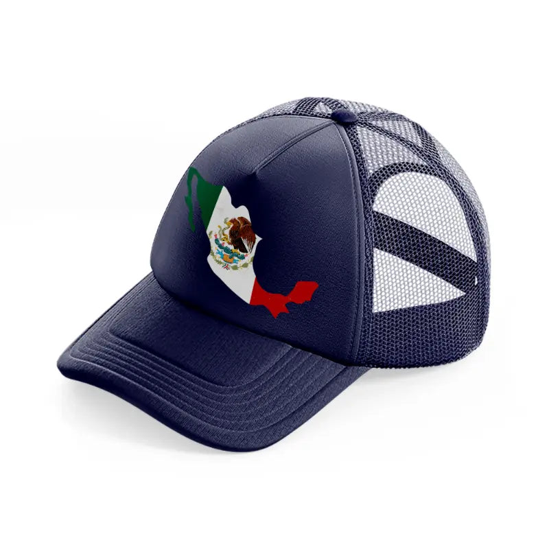 mexican map-navy-blue-trucker-hat
