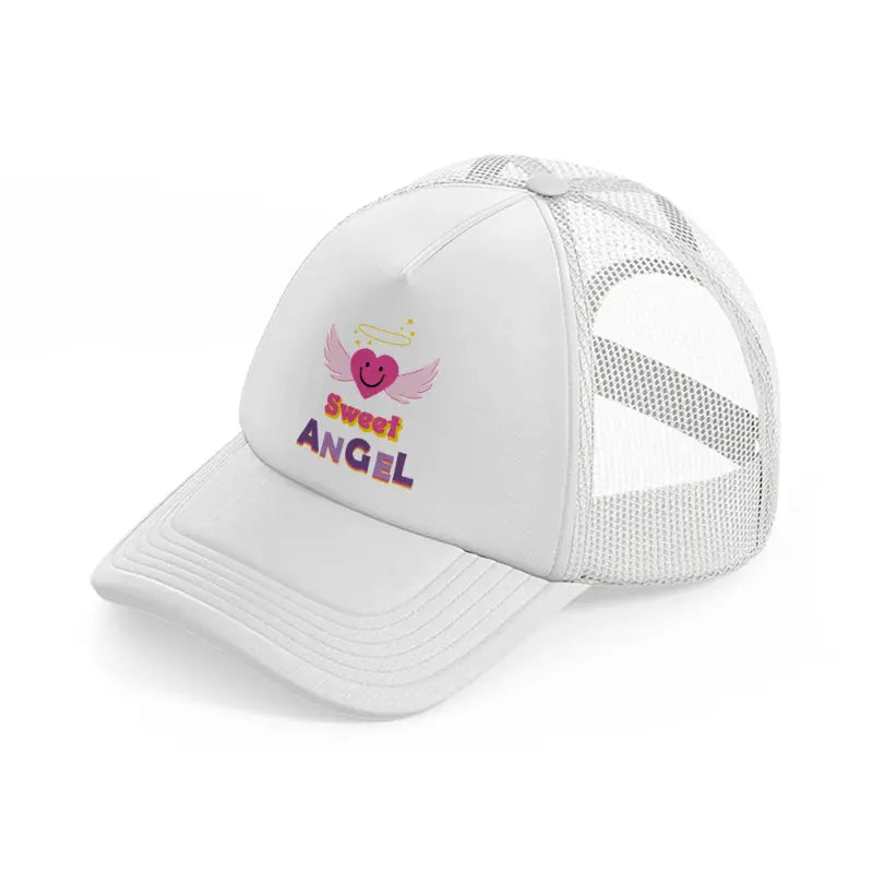 sweet angel-white-trucker-hat