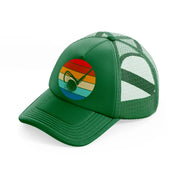 golf ball with stick retro-green-trucker-hat
