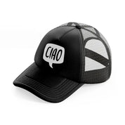 ciao white-black-trucker-hat