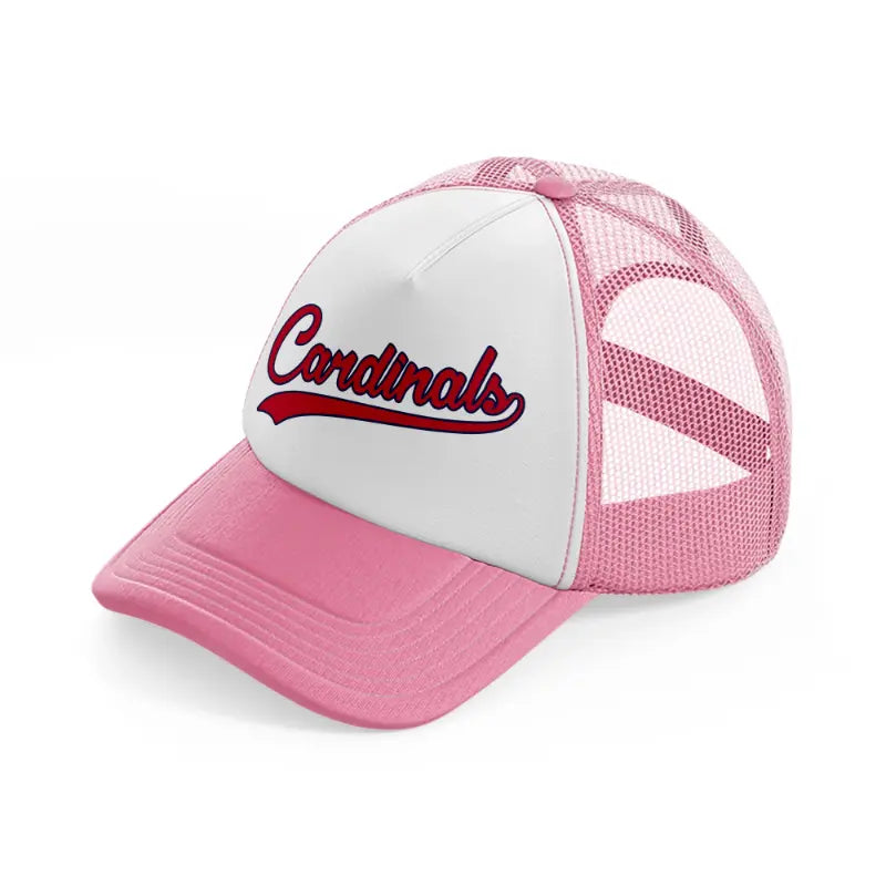 cardinals-pink-and-white-trucker-hat