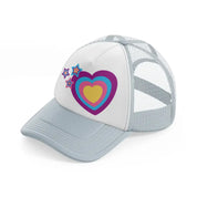 hearts logo colors-grey-trucker-hat