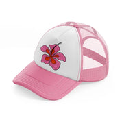 retro elements-19-pink-and-white-trucker-hat