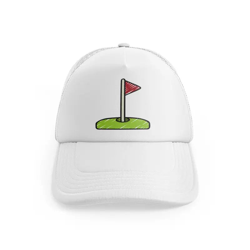 Golf Flagwhitefront-view