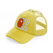 groovysticker 12 gold trucker hat