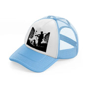 hunter & dog-sky-blue-trucker-hat