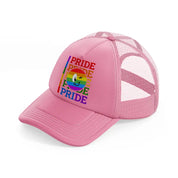 pride smiley-pink-trucker-hat