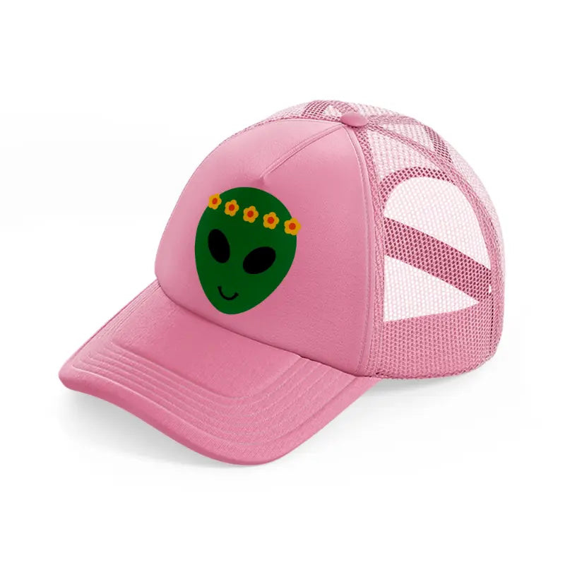 groovy 60s retro clipart transparent 04 pink trucker hat