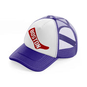 boston sock-purple-trucker-hat