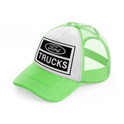 ford trucks-lime-green-trucker-hat