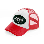 new york jets supporter-red-and-white-trucker-hat