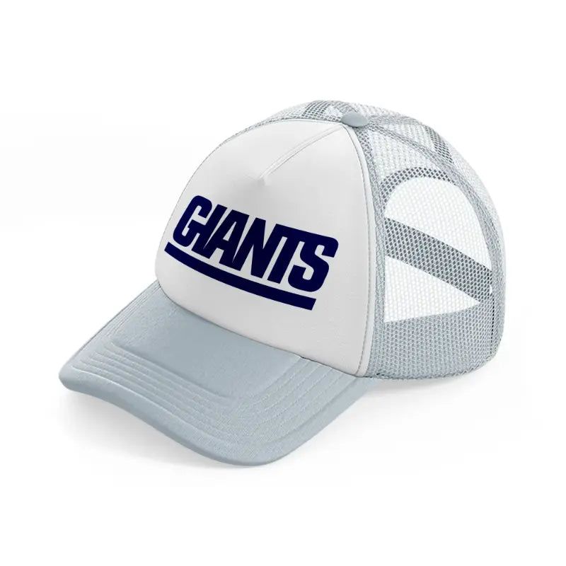 giants logo-grey-trucker-hat