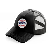 dodgers ball-black-trucker-hat