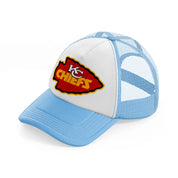 kc chiefs-sky-blue-trucker-hat