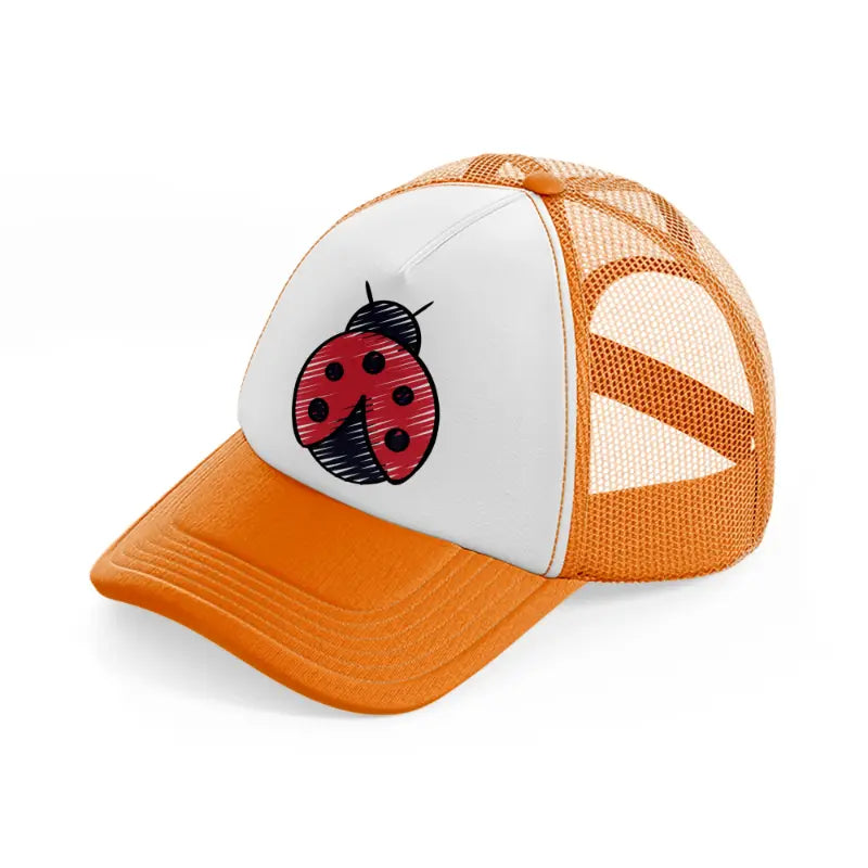 ladybug-orange-trucker-hat