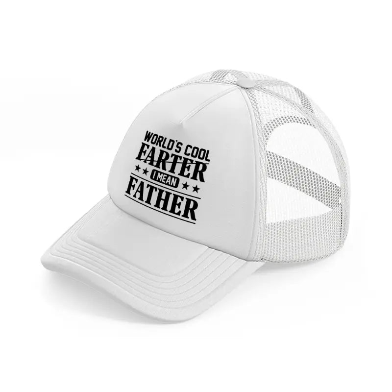 world's cool farter i mean father-white-trucker-hat